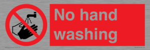 No hand washing
